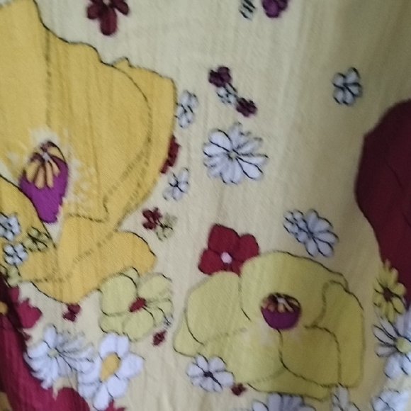 Free People Yellow Floral Hidden Hills Boho Festival Maxi Summer Kimono Style - Picture 10 of 16